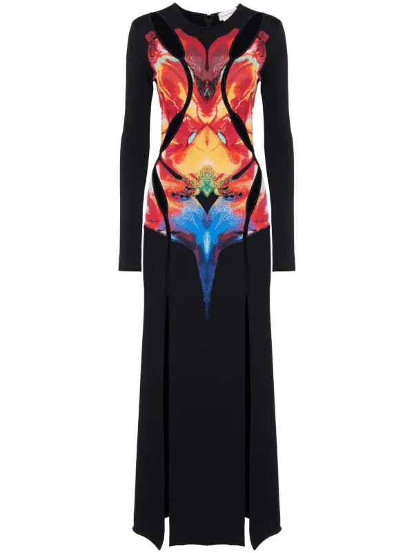 Alexander mcqueen jacquard dress 2025