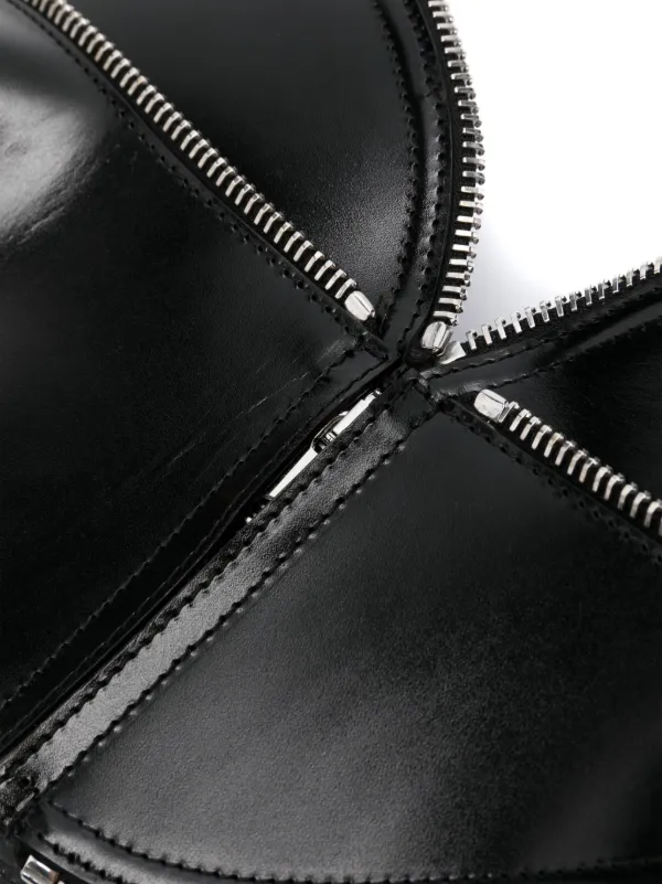 Alexander McQueen コルセット ベルト ブラック レザー Alexander McQueen レザー コルセットベルト | ブラック