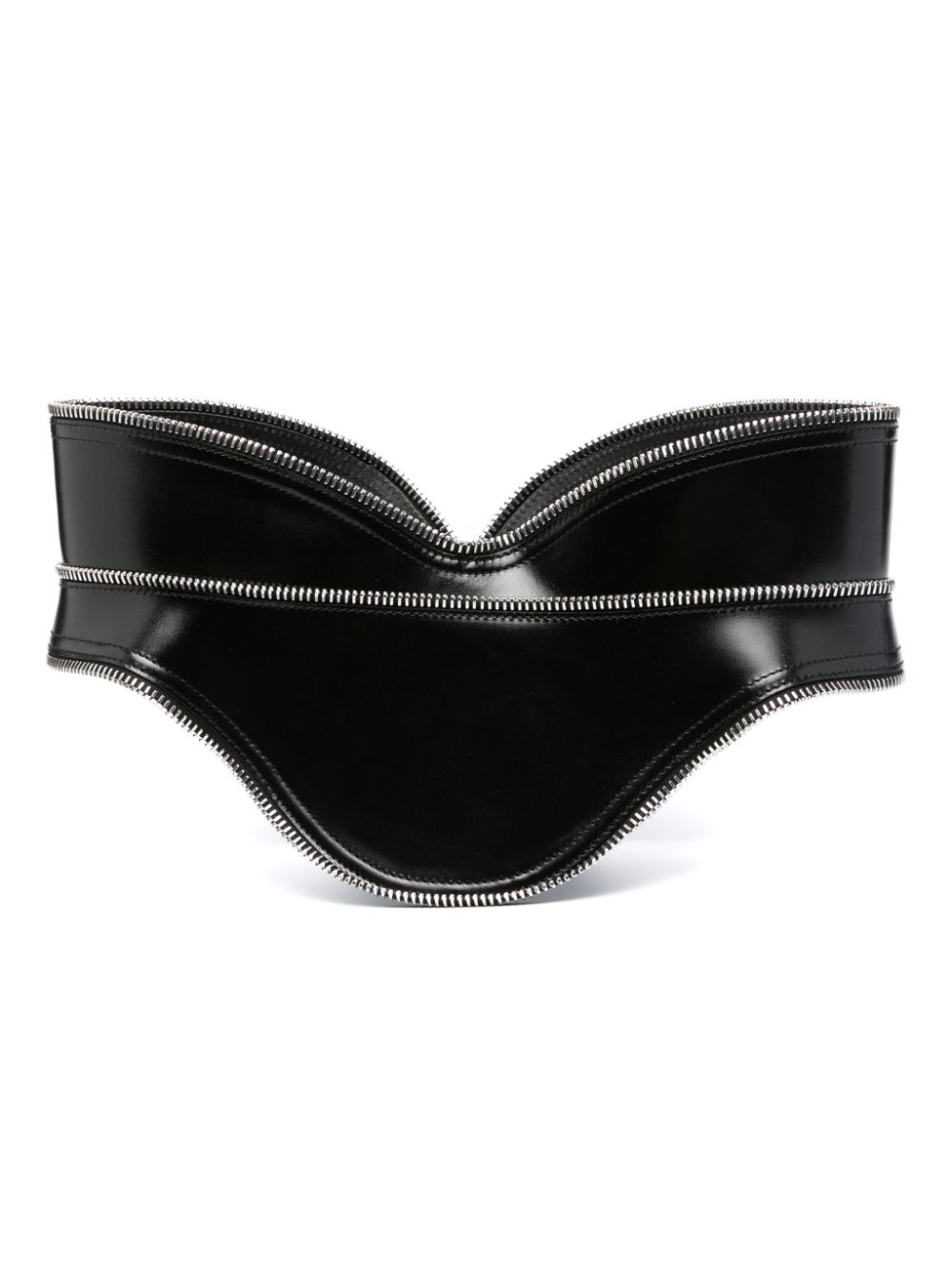 Alexander McQueen leather corset belt - Black