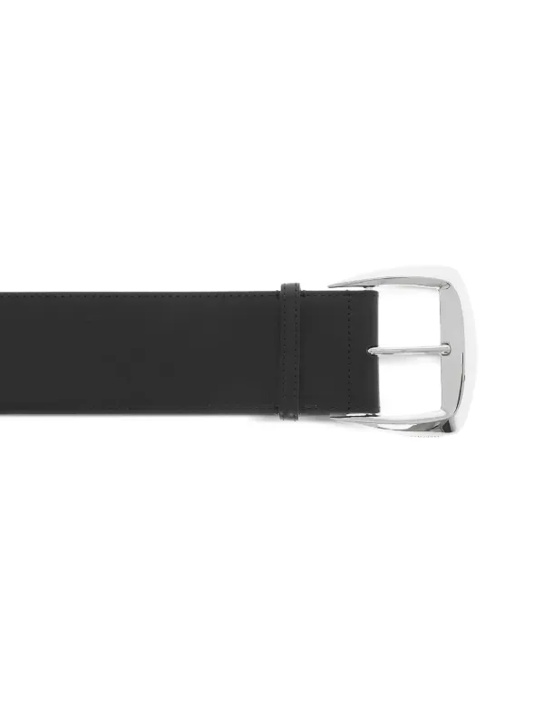 Alexander McQueen Geometric Buckle Waist Belt | Black | FARFETCH