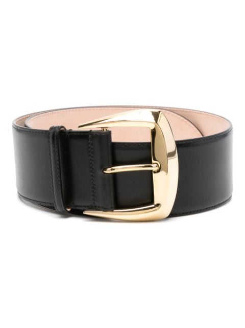 Alexander McQueen ceinture Geometric Buckle en cuir