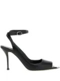 Alexander McQueen 90mm Punk ankle-strap sandals - Black