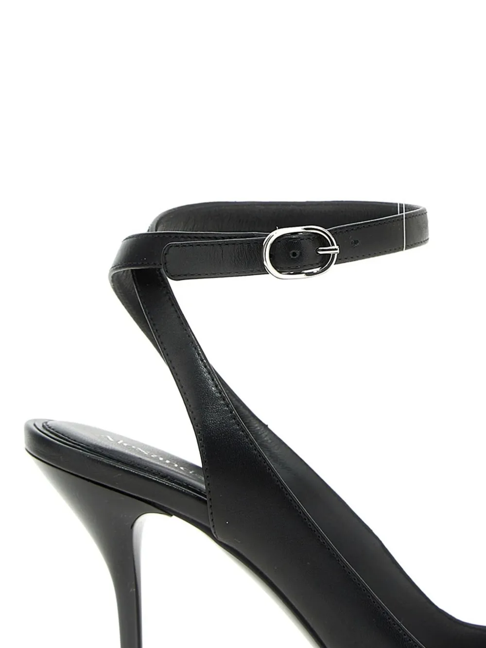 Alexander McQueen 90 mm Punk sandalen met enkelbandje - Zwart