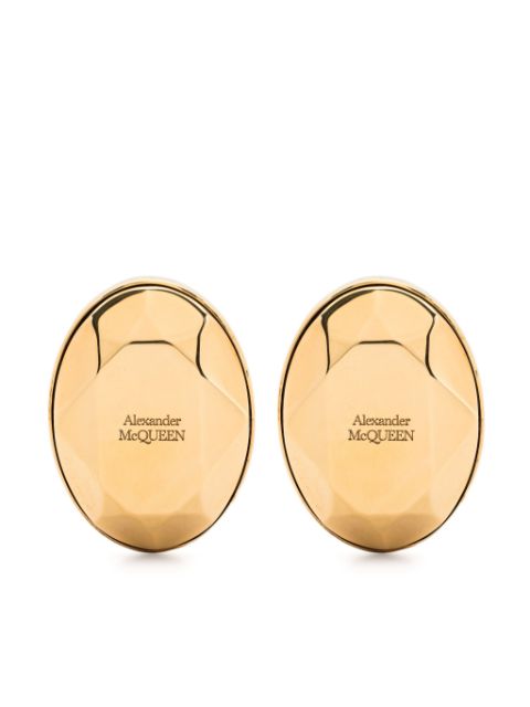 Alexander McQueen faceted stud earrings Women