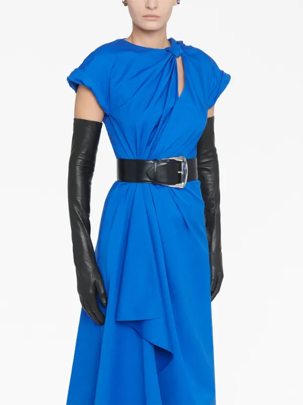 Alexander McQueen knot embellished Midi Dress Farfetch
