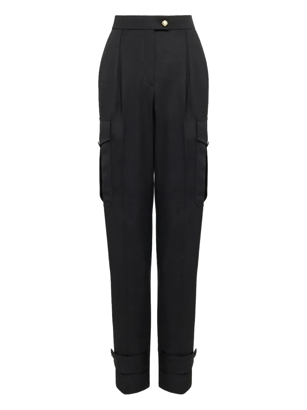 Alexander McQueen high-waisted wool trousers | Black | Image 1