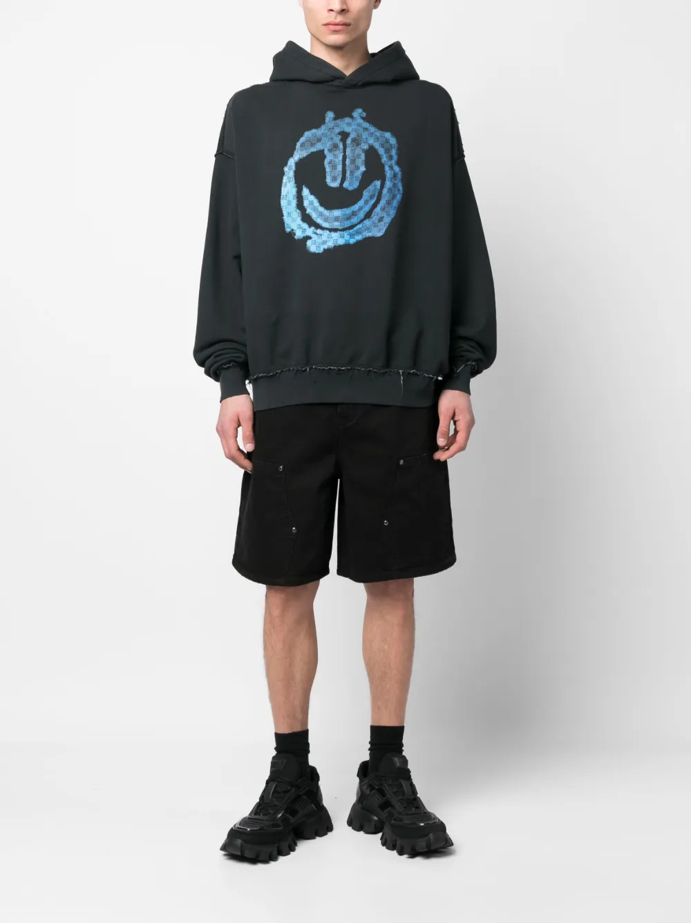 MISBHV Hoodie met print - Blauw