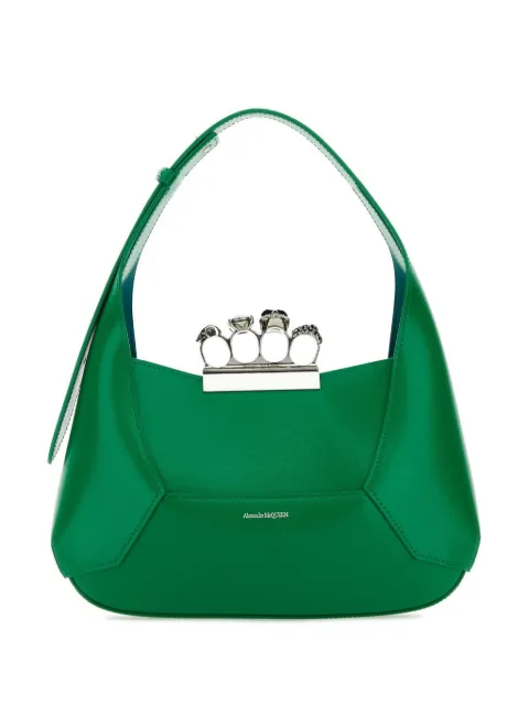 Alexander McQueen The Jewelled Hobo leather shoulder bag Women