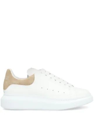 White and gold alexander mcqueen sneakers new arrivals