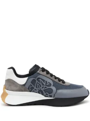 Grey alexander mcqueen trainers best sale