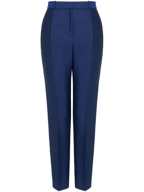 Alexander McQueen wool-mohair cigarette trousers