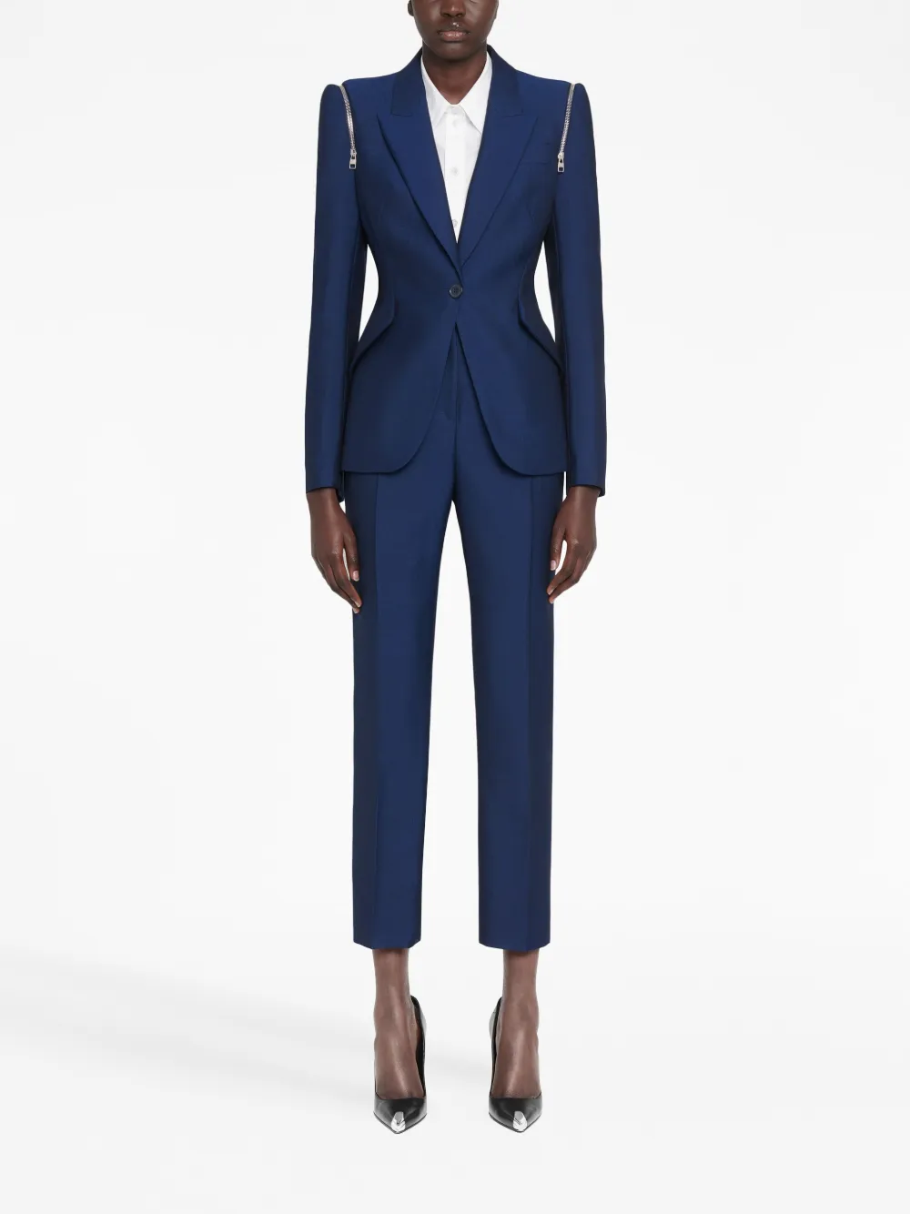 Alexander McQueen Cigarette broek - Blauw