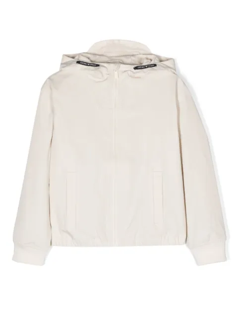 Emporio Armani Kids - debossed-logo hooded jacket