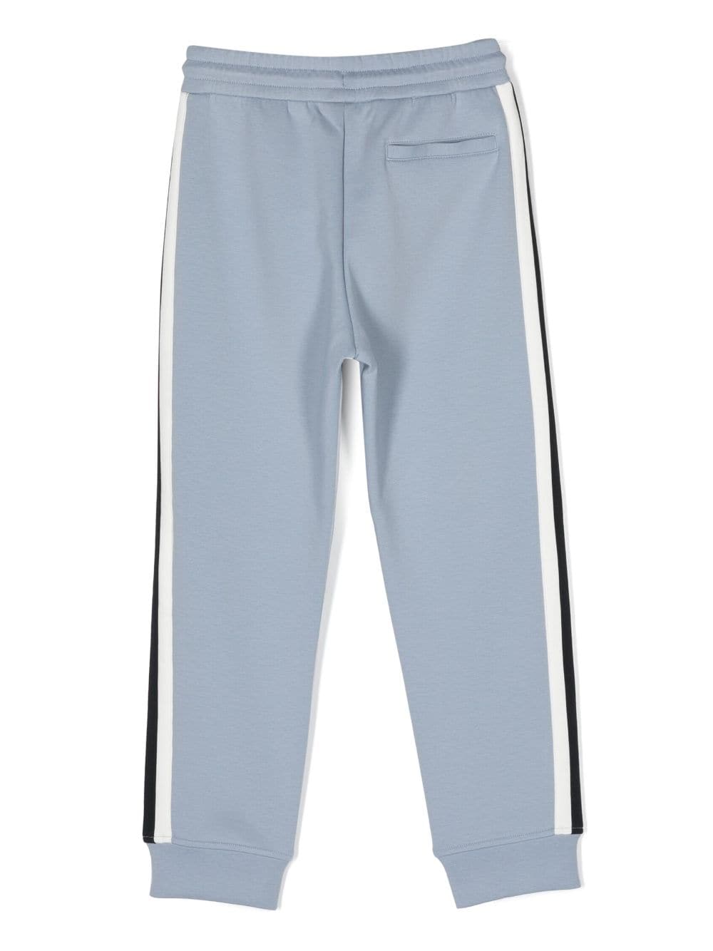 Shop Emporio Armani Logo-print Track Pants In Blue