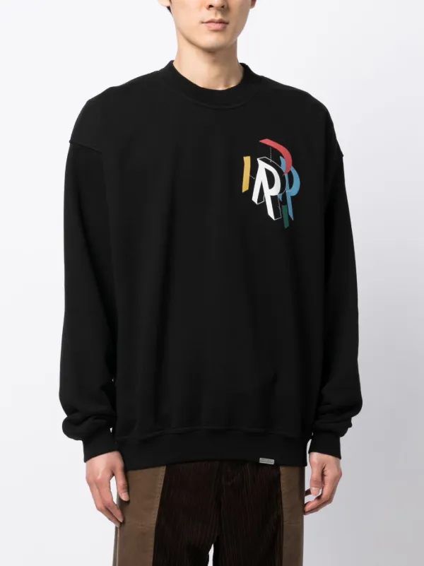 Represent Initial Assembly Sweatshirt | Black | FARFETCH UZ