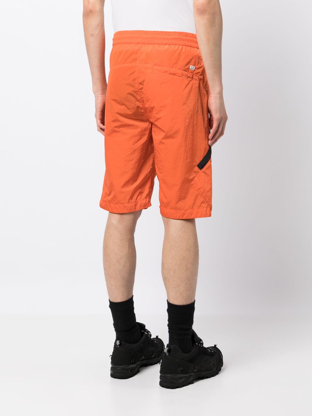 Shop C.p. Company Multi-pocket Bermuda Shorts In Orange