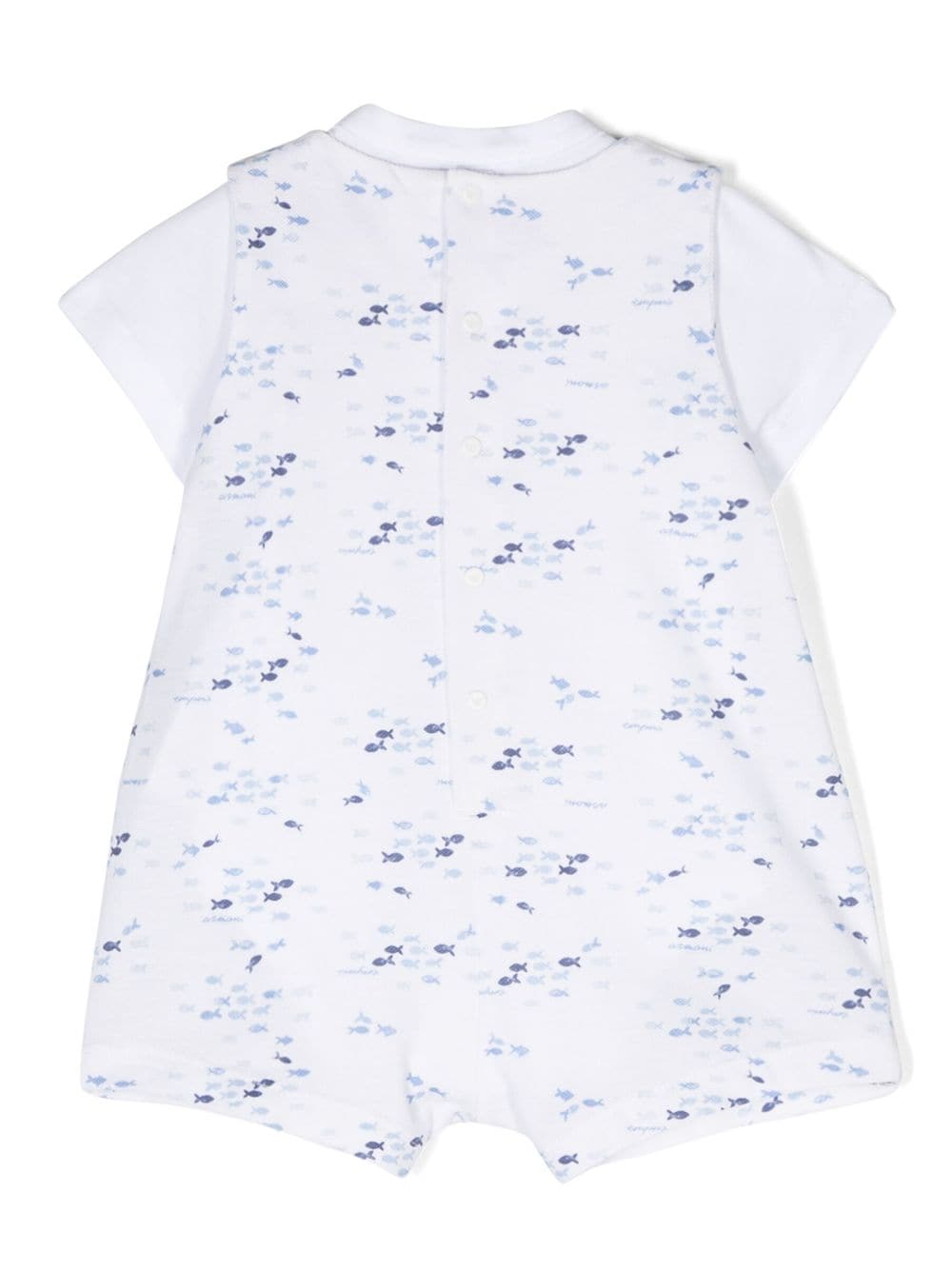 Emporio Armani Kids Twee rompers met print - Wit