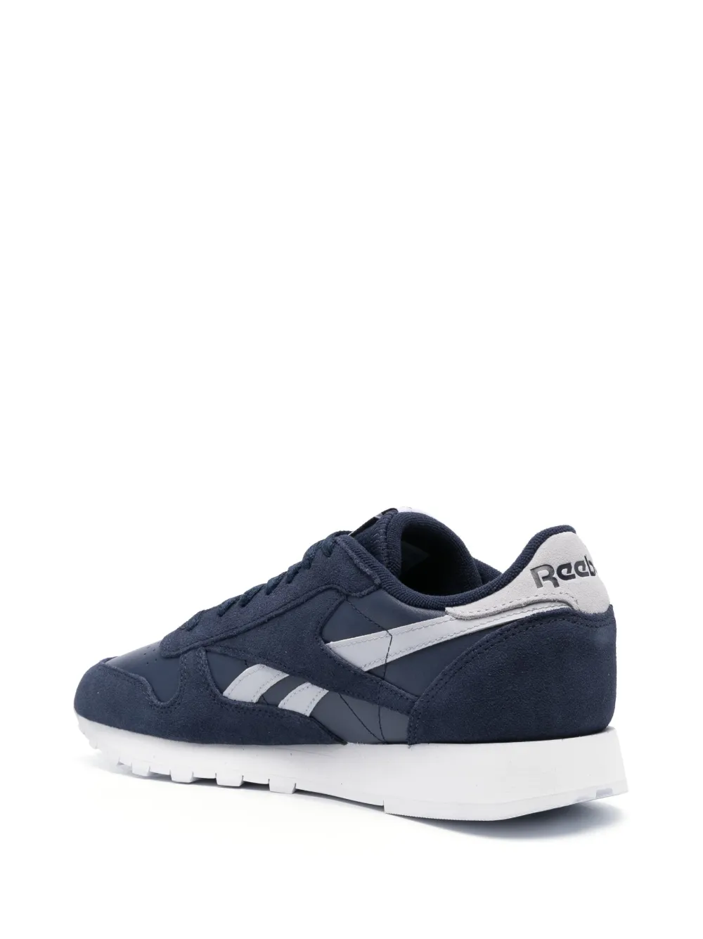 Reebok logo-patch suede sneakers Blue