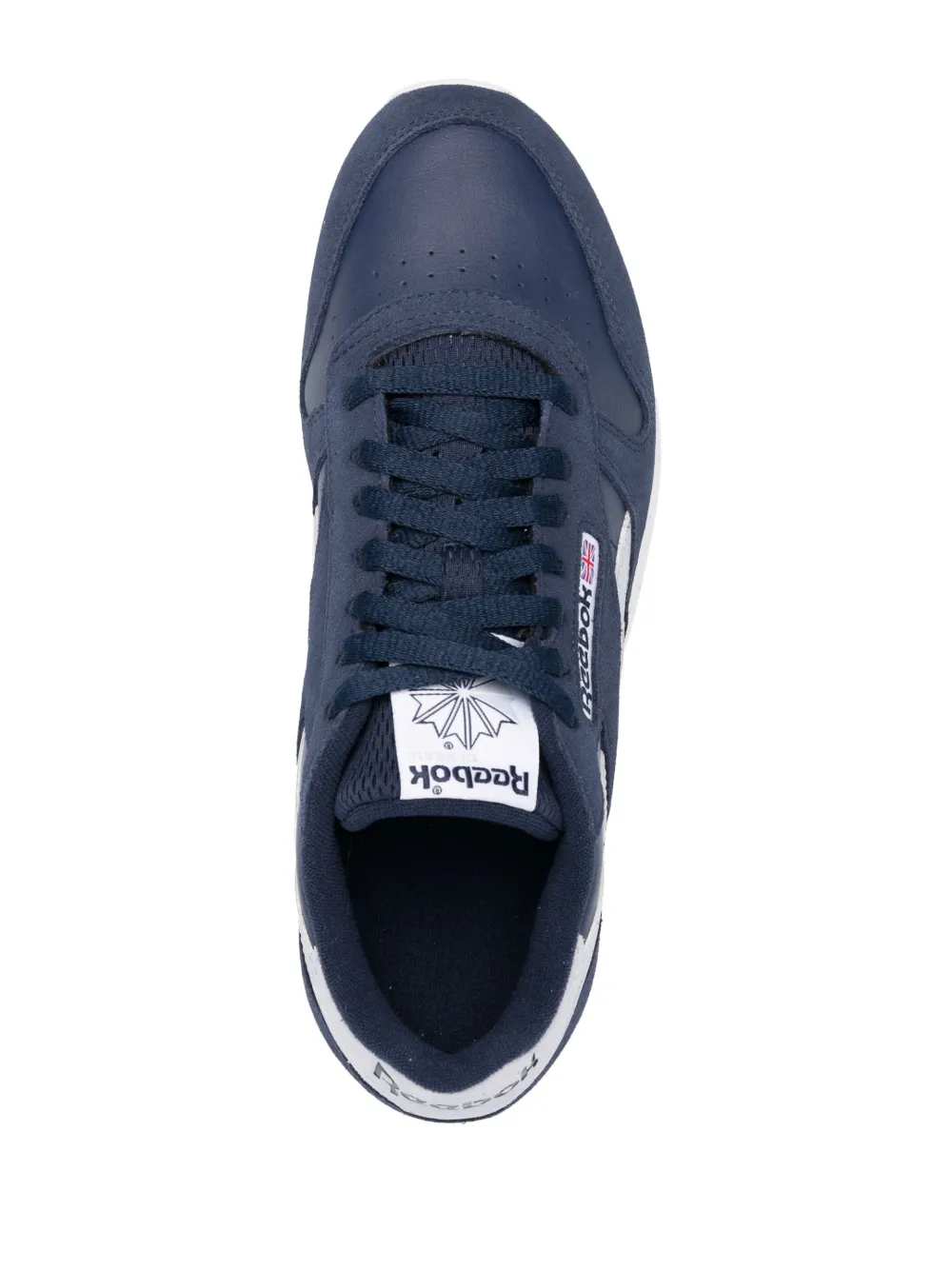 Reebok logo-patch suede sneakers Blue