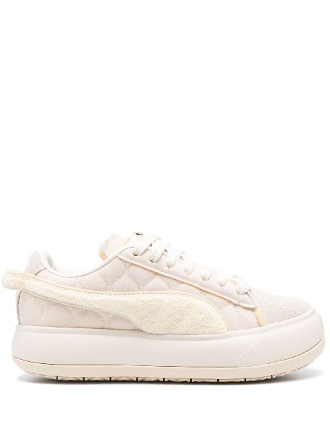 PUMA fleece-texture panelled sneakers WOMEN