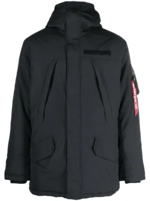 Carhartt WIP Danville Padded logo-print Jacket | Black | FARFETCH
