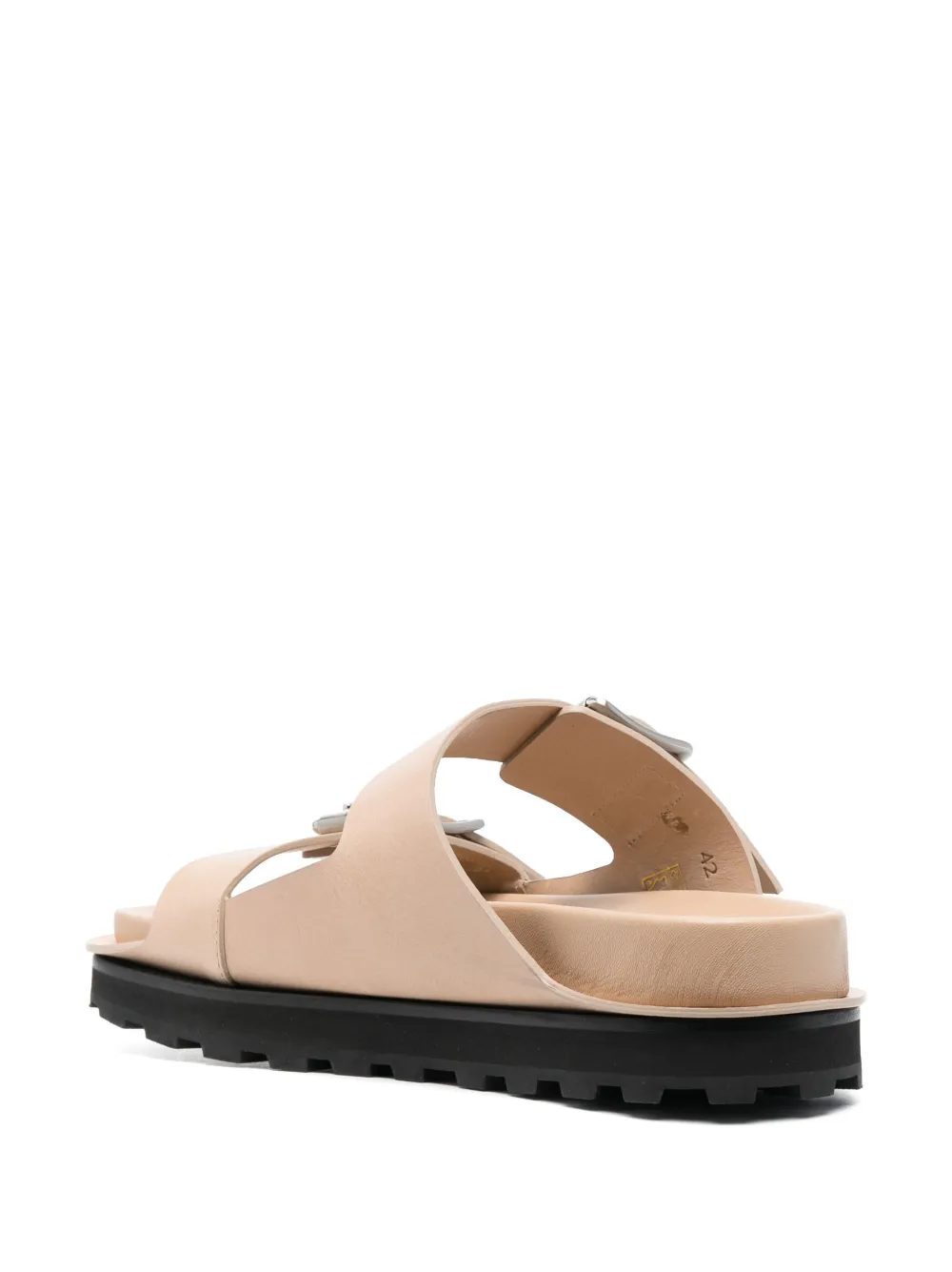 Jil Sander Double Buckle-fastening Sandals In Neutrals