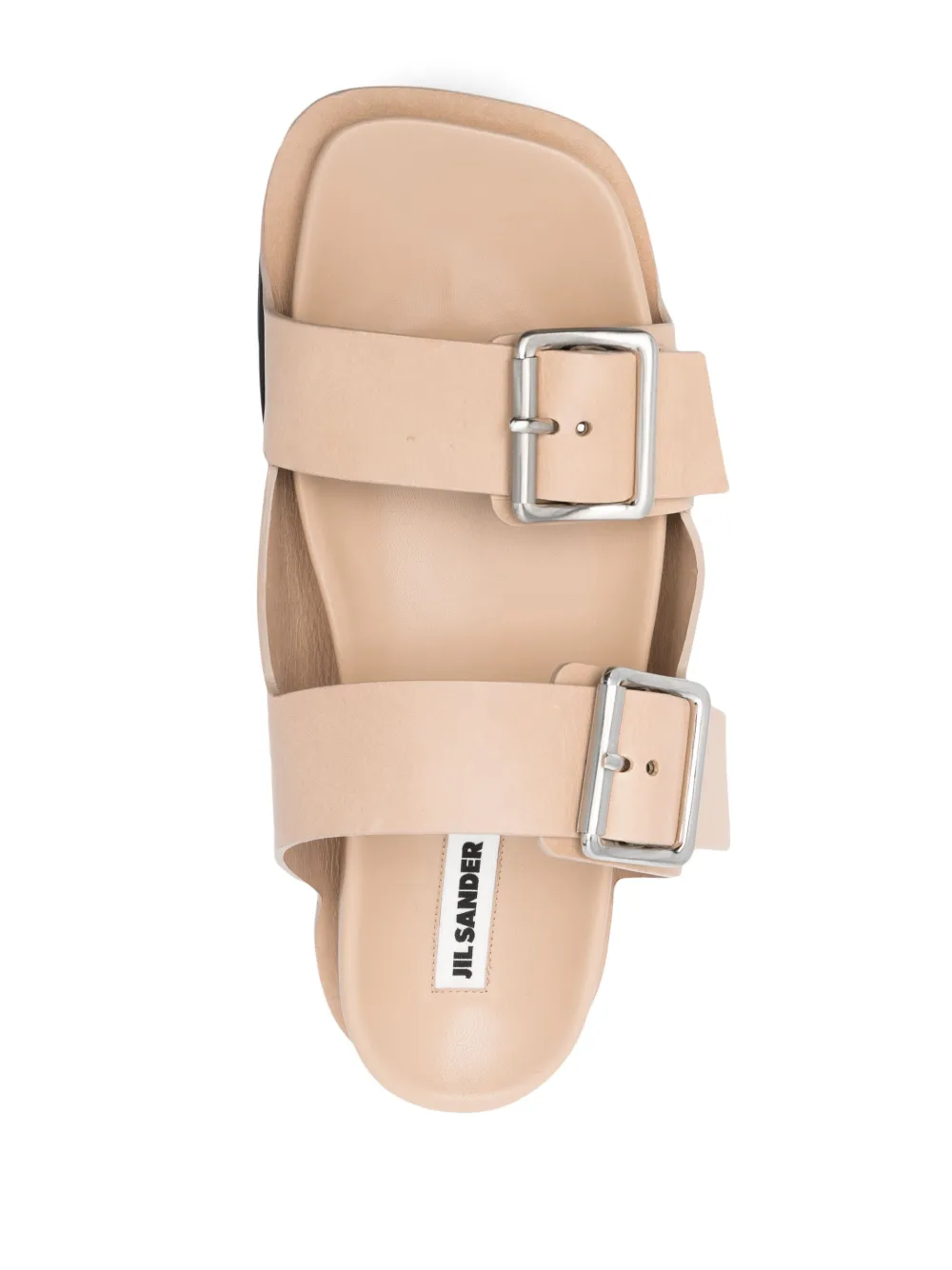 Jil Sander Double Buckle-fastening Sandals In Neutrals