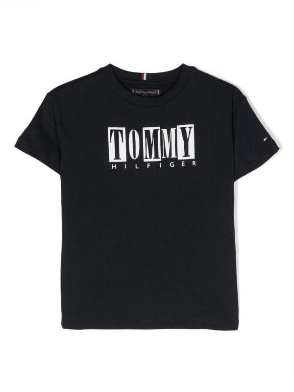 Tommy Hilfiger logo-print Short Sleeved T-shirt - Farfetch