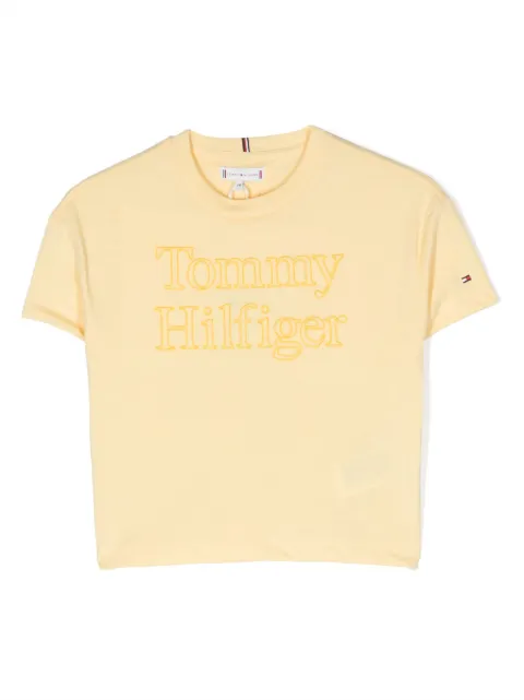 Tommy Hilfiger Junior logo-embroidered short-sleeve T-shirt 