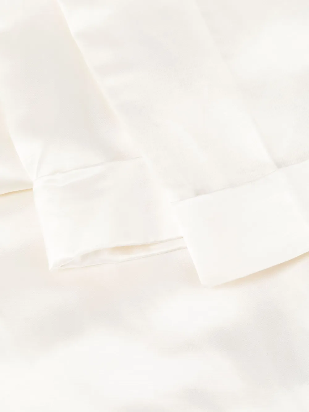 Satin-Finish Mid-Rise Trousers