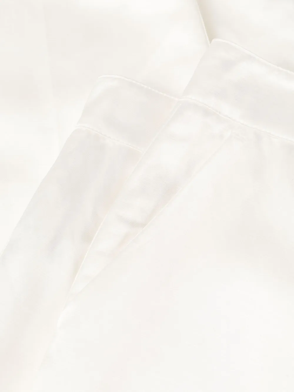 Satin-Finish Mid-Rise Trousers
