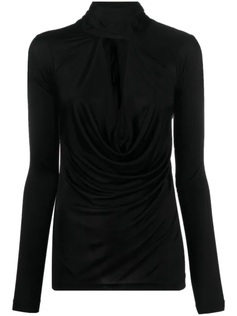 Nº21 pussybow-collar blouse