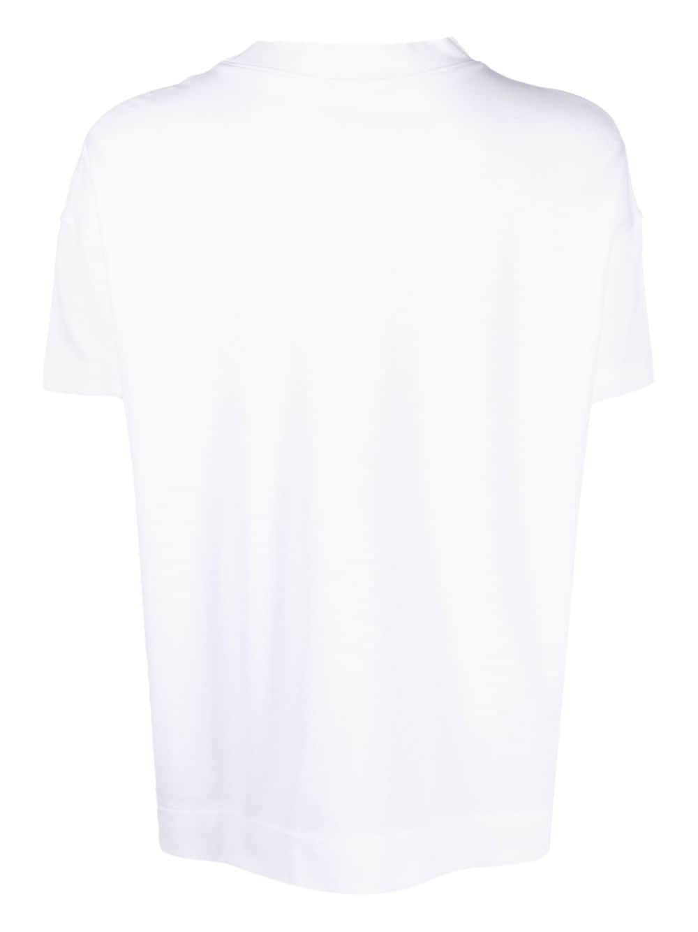 Shop Circolo 1901 Short-sleeve Rounded T-shirt In White