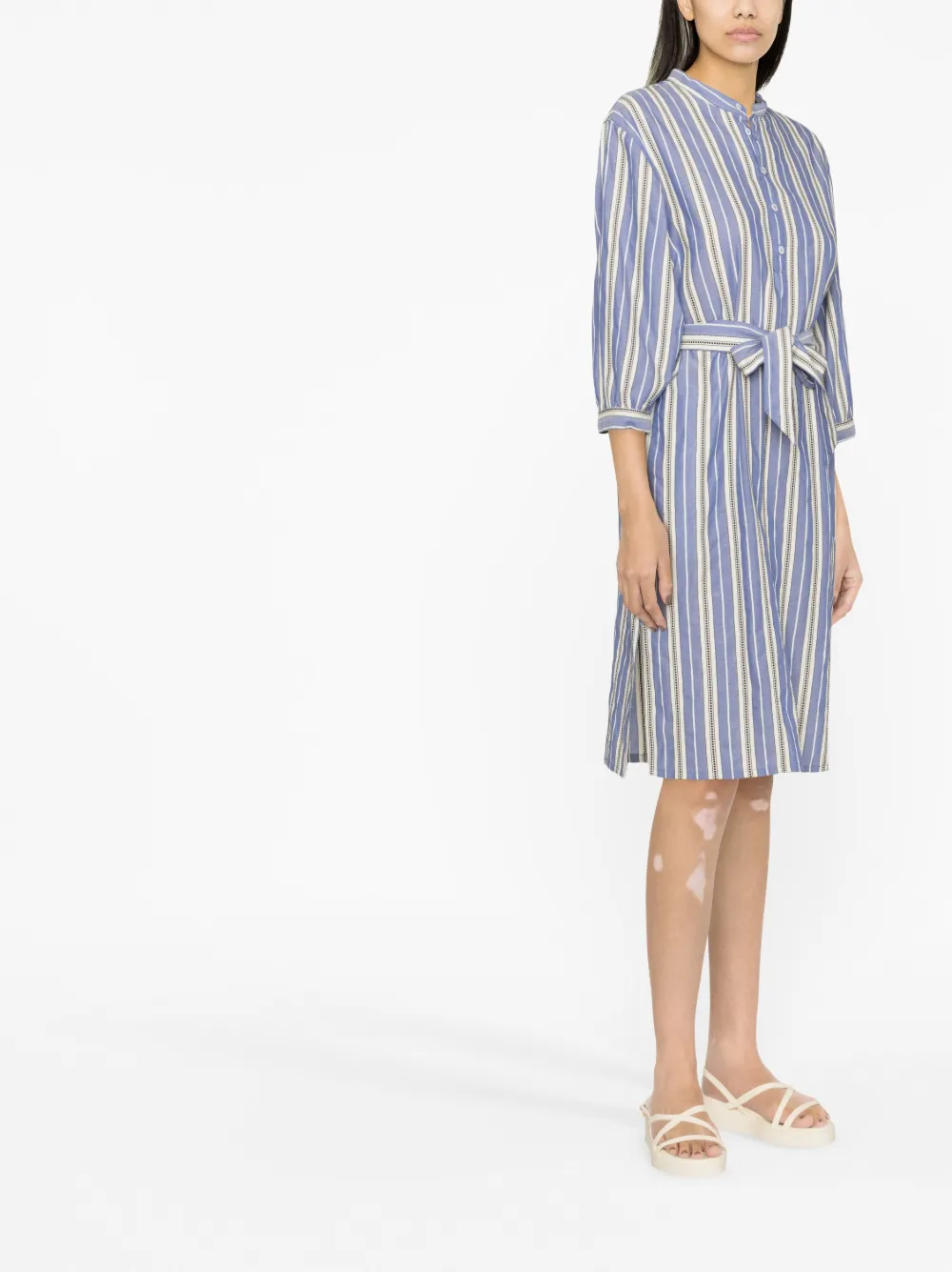 Apc Hemdblusenkleid Aus Baumwolle In Blue