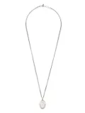 Alexander McQueen faceted pendant necklace - Silver