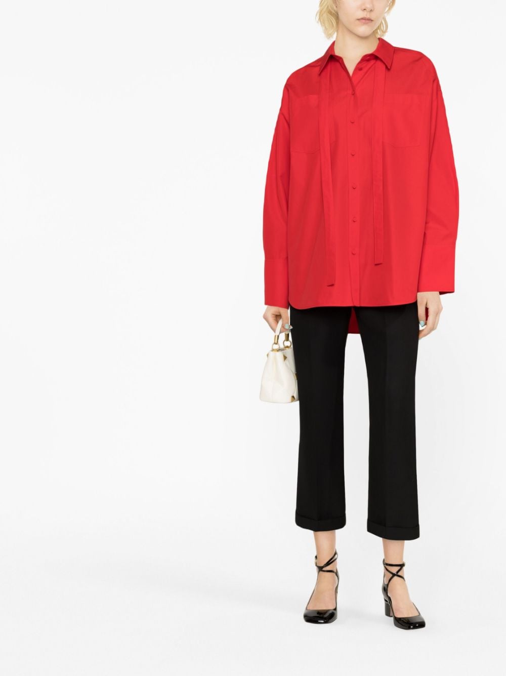 Valentino Garavani Blouse met strik - Rood