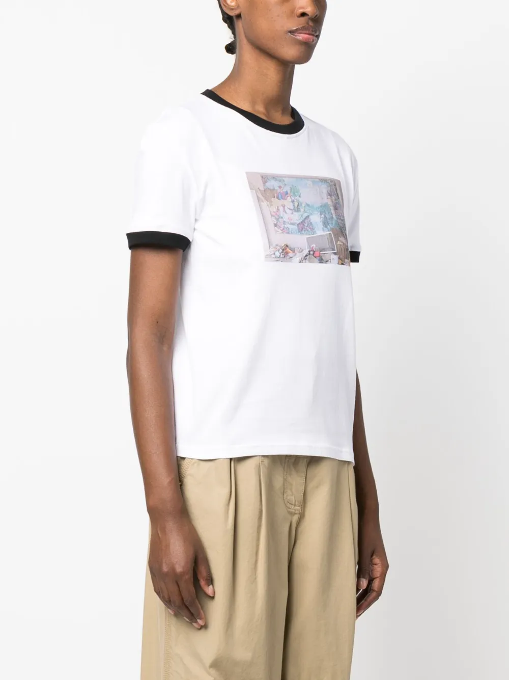 Cormio Woman T-shirt White Size 14 Cotton