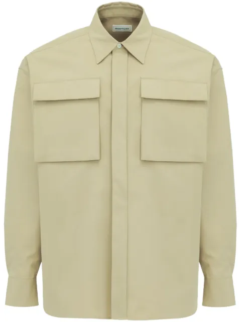 Alexander McQueen Hemdjacke mit Klappentaschen