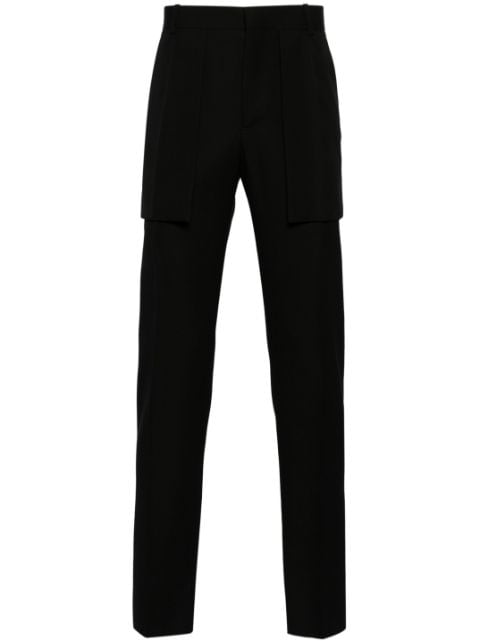 Alexander McQueen pantalon de tailleur à poches contrastantes