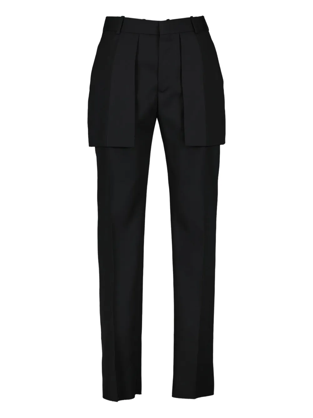Alexander McQueen ミッドライズ テーラードパンツ - ブラック Alexander McQueen ミッドライズ テーラードパンツ - ブラック