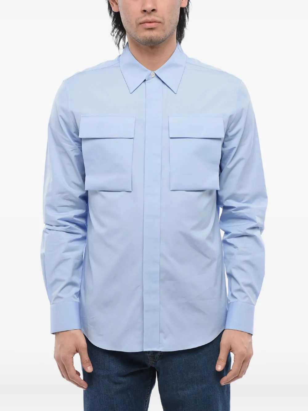 Alexander McQueen Camicia Military | blu | Image 1