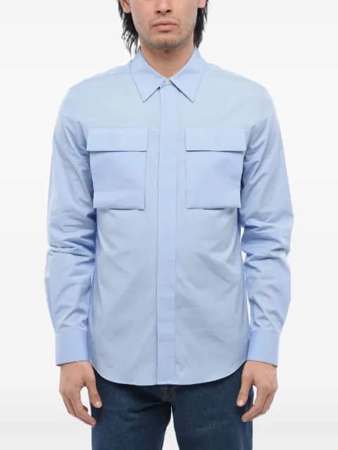 Alexander McQueen Military pocket cotton shirt