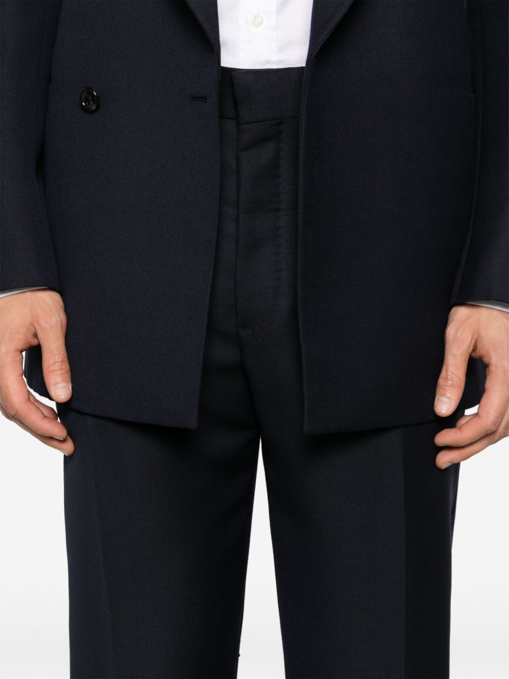 Alexander McQueen mid-rise tailored wool trousers Men