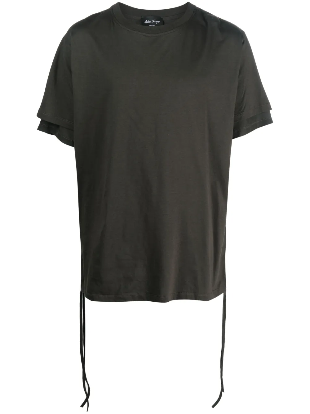 Andrea Ya'aqov Short-sleeve Cotton T-shirt In Green