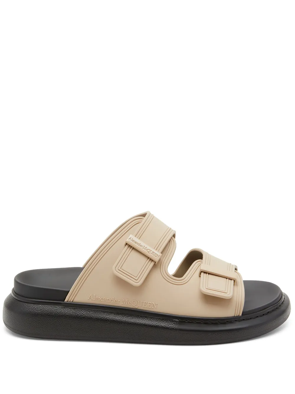 Alexander McQueen Hybrid embossedlogo Slides Farfetch