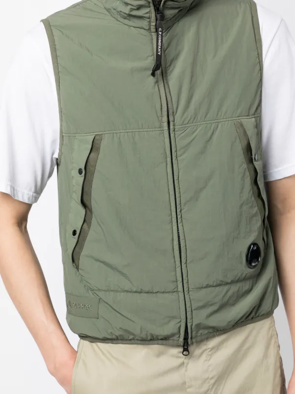 C.P. Company ジップアップ パデッドベスト | グリーン | FARFETCH JP