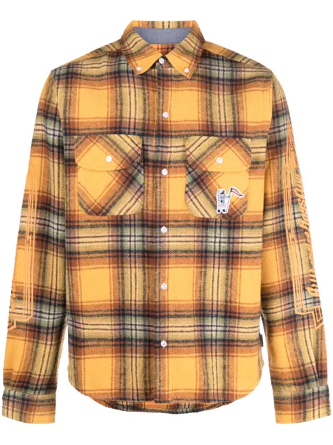 Billionaire Boys Club camisa manga larga con cuadros estampados