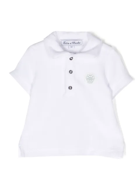 Tartine Et Chocolat chest logo-patch polo shirt