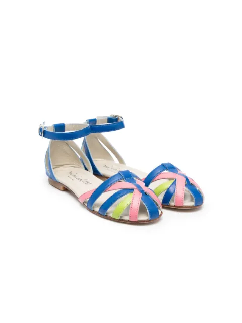 Mi Mi Sol colour-block strap sandals