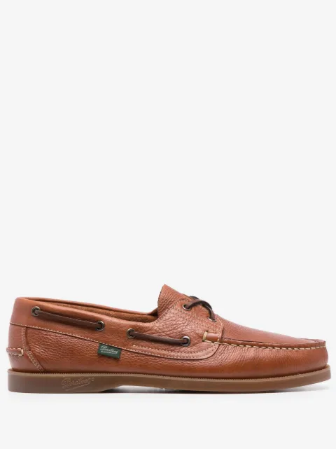 Paraboot Barth lace-up leather boat shoes 